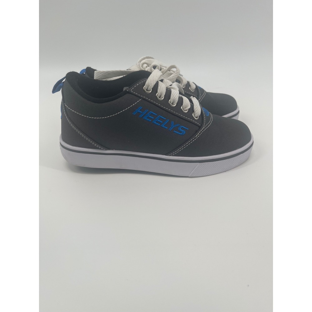 Heelys Pro 20 Charcoal Grey Blue Skate Shoes Youth Size 3 Wheeled Sneakers - Picture 3 of 6